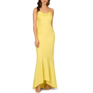 Liv Foster Womens Satin Sleeveless Evening Dress