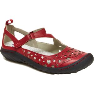 JBU by Jambu Womens Bellerose Faux Leather Memory Foam Mary Janes