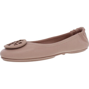 Tory Burch Women's Minnie Travel Napa Leather Slip On Round Toe Ballet Flat