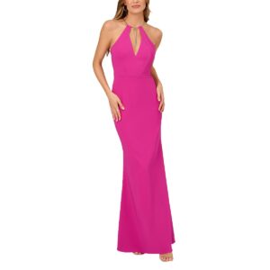 Liv Foster Womens Stretch V-Neck Evening Dress