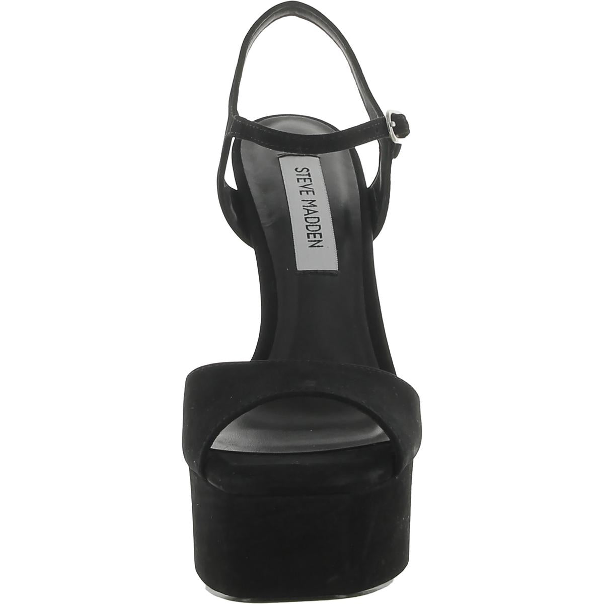 Steve Madden Womens Cologne Suede Peep-Toe Platform Sandals - Image 3